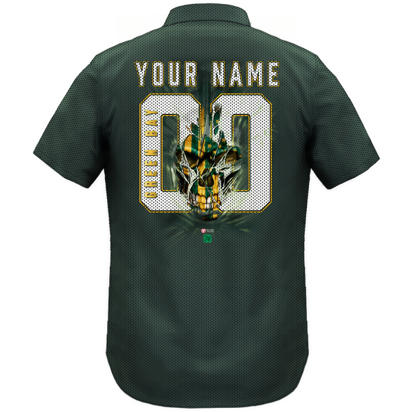 CUSTOM Men's Mesh Print Green Bay Lightweight Shirt