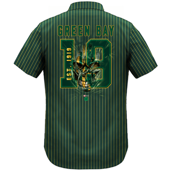 Men's Pinstripe Green Bay 1919 Lightweight Shirt