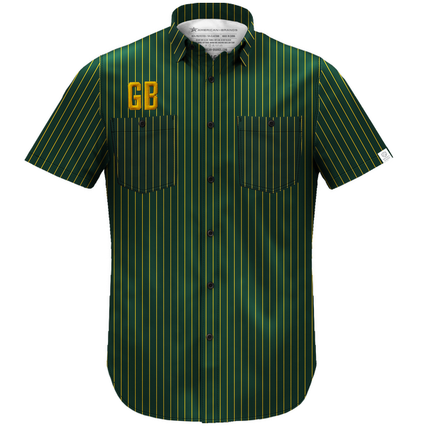CUSTOM Men's Plaid Green Bay Lightweight Shirt