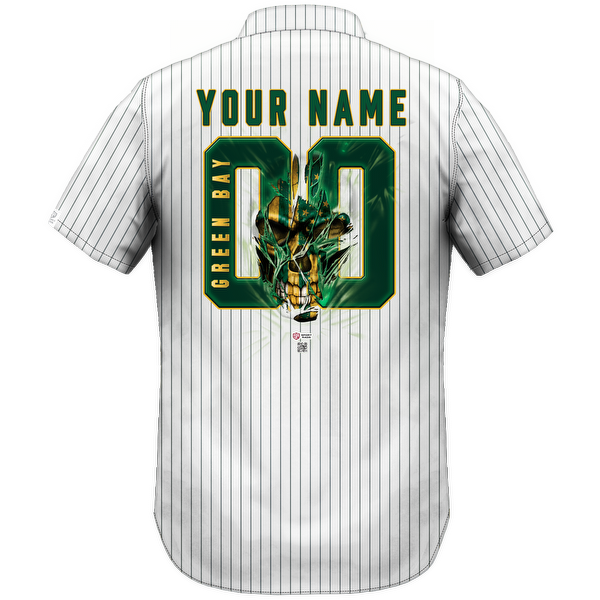 CUSTOM Men's Pinstripe Green Lightweight Shirt