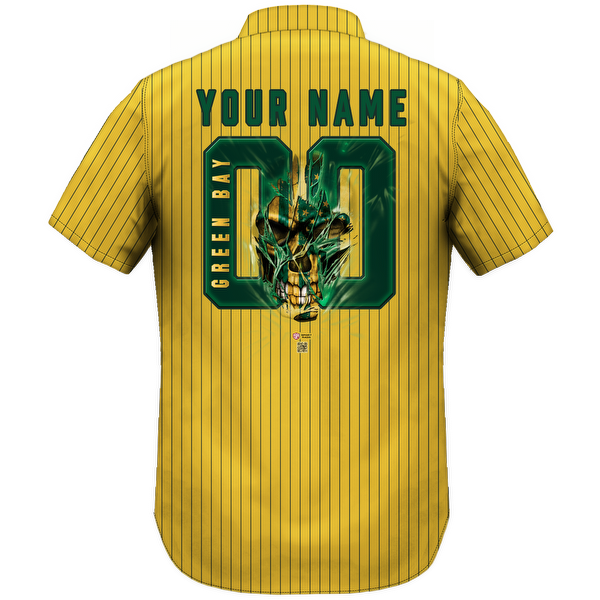 CUSTOM Men's Pinstripe Green Bay Lightweight Shirt