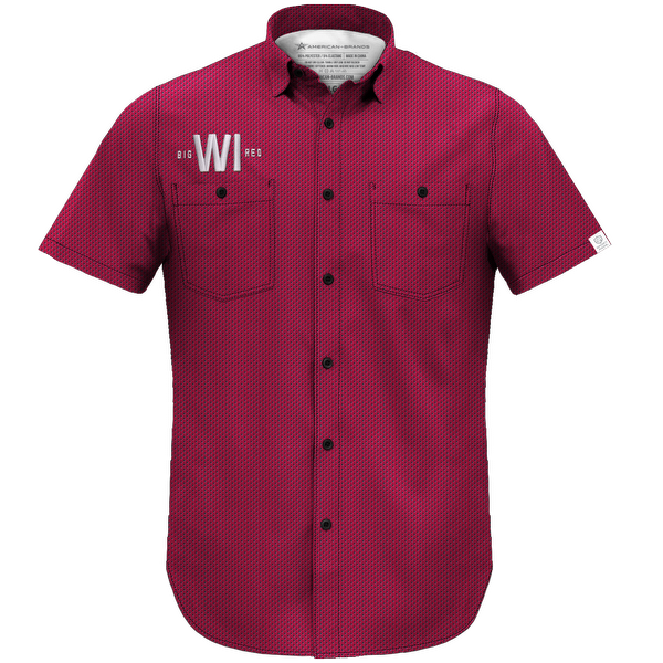 Men's Mesh Wisconsin Big Red Lightweight Shirt