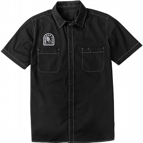Men's Peace Contrast Stitch Shop Shirt